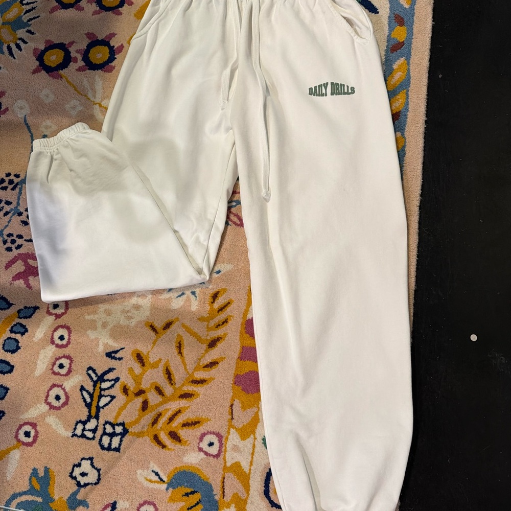 Daily Drills White Joggers
